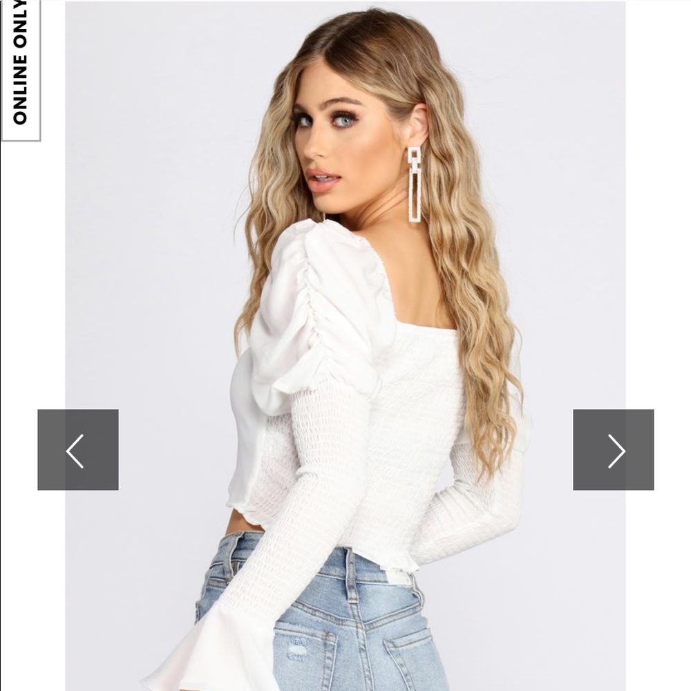 Puff sleeve top - Picture 2 of 4
